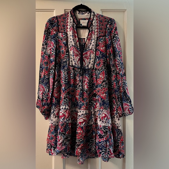 Anthropologie Dresses & Skirts - Anthropologie Paisley multicolor splice neck dress